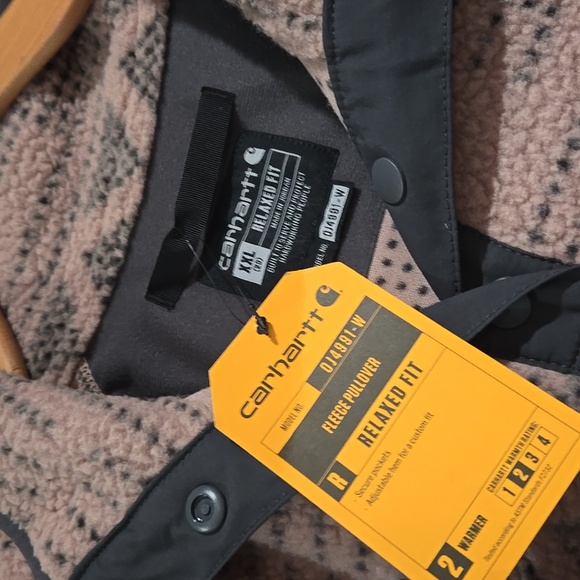 Carhartt Relaxed Fit Fleece Pullover Geometric NWT XXL - Picture 4 of 6